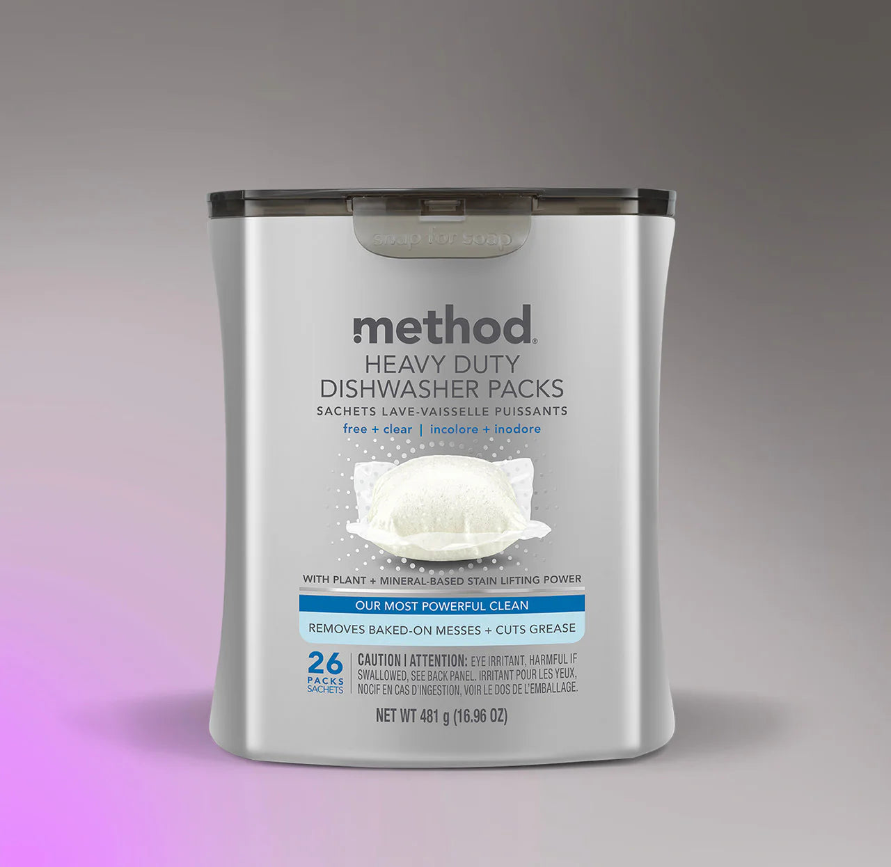 free + clear heavy duty dishwasher packs 26