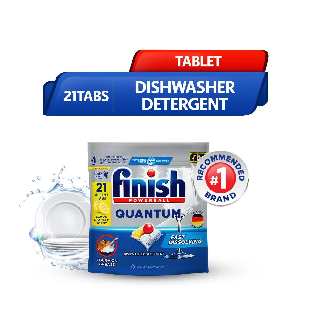Finish Dishwasher Detergent Tablet All In One Quantum (21 tabs)